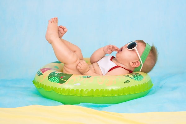 Baby smiling during a Baby & Childhood session